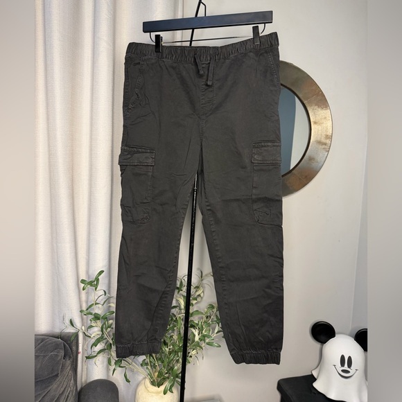 Zara Men's Black Jogger Style Pants Cargi Size XL - Picture 2 of 8